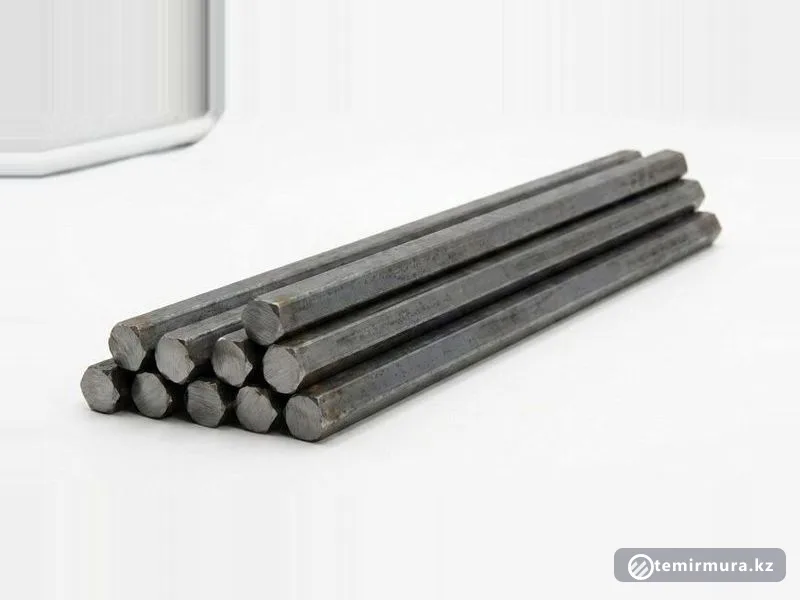 Шестигранник стальной 45Х 10 мм — 45×45 мм, склад TEMIR MURA